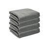 TARO WORKS Микрофибра Автомобильные полотенца Супер-набор Серые, Впитывающие, Быстросохнущие, 60x120см, 4 шт., Большие, Устойчивые к царапинам,