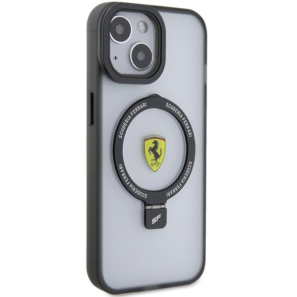 Ferrari Fehmp15Suscak Iphone 15 / 14 / 13 6.1 Czarny/Black Hardcase Ring Stand 2023 Collection Magsafe
