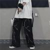 Lightning Skeleton Print Gothic Pants Men Loose Casual Wide Leg Trousers High Street Cool Sweatpants Couple Streetwear