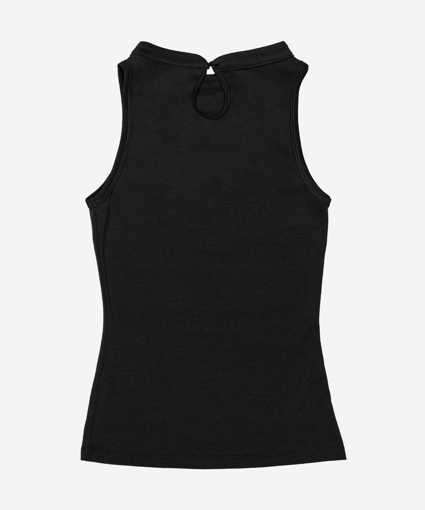 DARLING, YOU'RE BAD Rose Lace Halter Top #Black