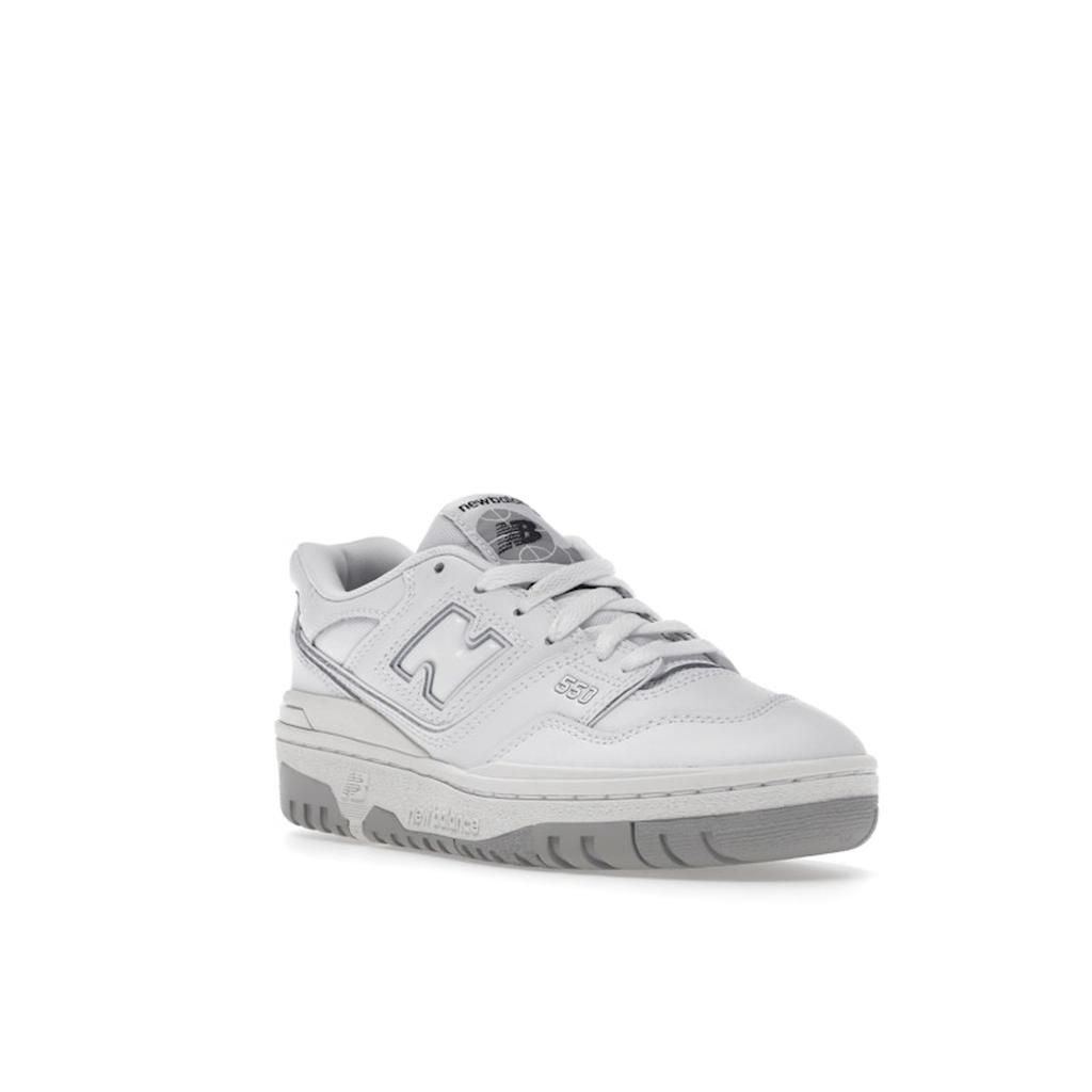 New Balance 550 Big Kid Бело-серые детские кроссовки GSB550PB