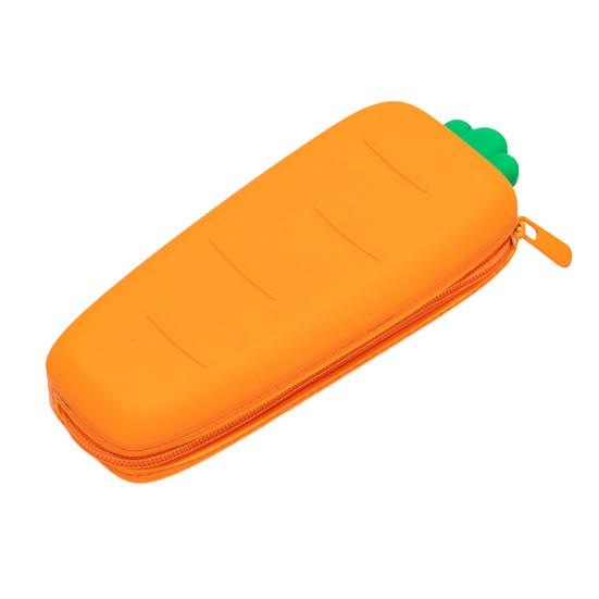 Пенал Очаровательный силиконовый пенал в форме фруктов и овощей, гладкая сумка для хранения ручек на молнии для школы