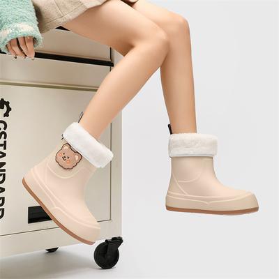Модные резиновые сапоги для девочек с медведем