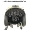 Подушечки для мотоциклетного шлема, впитывающие пот, подкладки для шлема, быстросохнущие, дышащие, съемные, моющиеся, водонепроницаемые, подкладка для шлема, подушечки для шлема