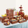 Hotel Cafeteria Display of Buffet and Tea Break Wedding Cake Rack Sushi Fruit Table Ornaments Baking Accessories Snack Display
