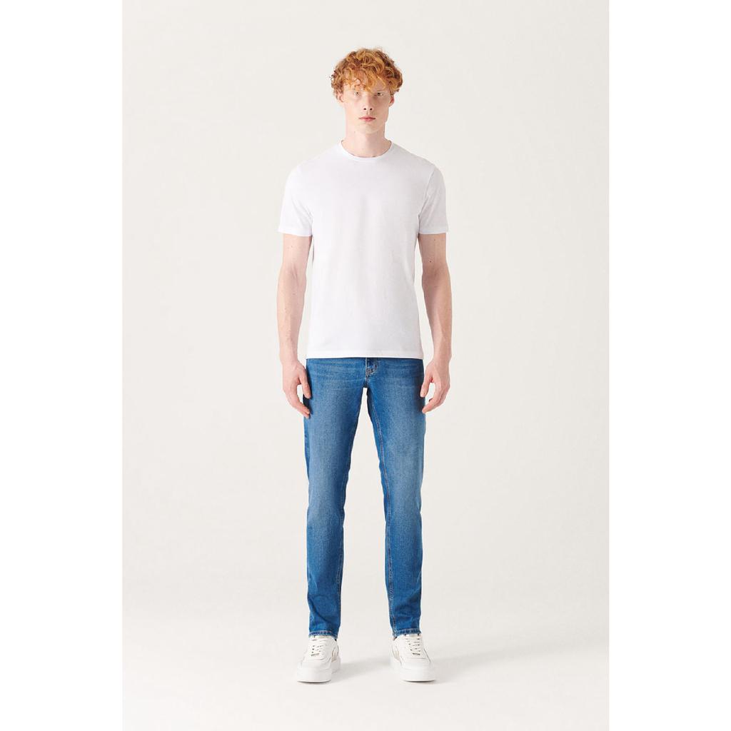 Мужская черная дышащая футболка с круглым вырезом стандартного кроя из 100% хлопка E001000