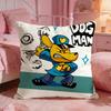 DDogmans Cute Cartoon Cushion Cover Premium Comfort Reversible Pillow Cove Two In One Design For Any Room  Car Interior