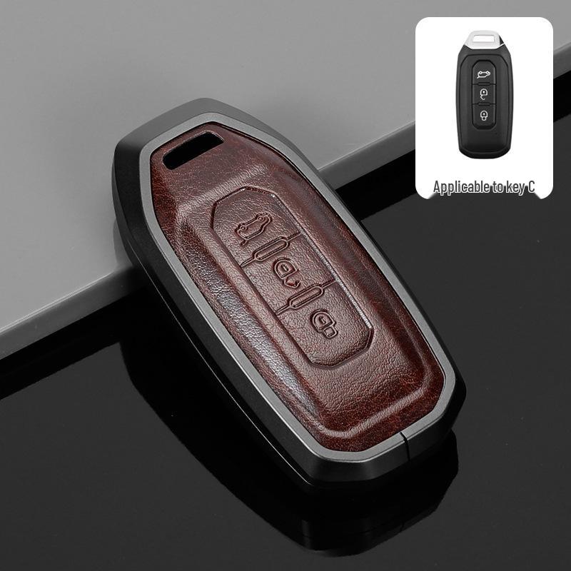 Premium Aluminum Alloy Key Cover for 2022 Ford Territory