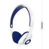 Koss KPH30iW Headphones with Inline Mic and Touch Remote Design Wired with Plug White Blue On-Ear D-Profile 3.5mm &