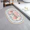 Овальный коврик для пола, кухонный ковер, коврик для входа в ванную, грязеотталкивающий коврик для пола
