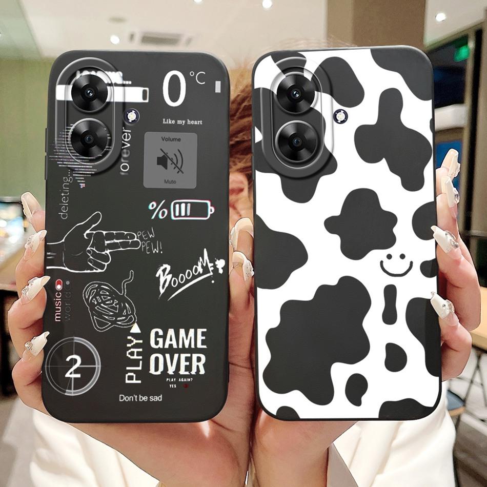 Для Realme Note 60 2024 Модный чехол с рисунком для Realme Note60 4G Мягкие силиконовые противоударные чехлы
