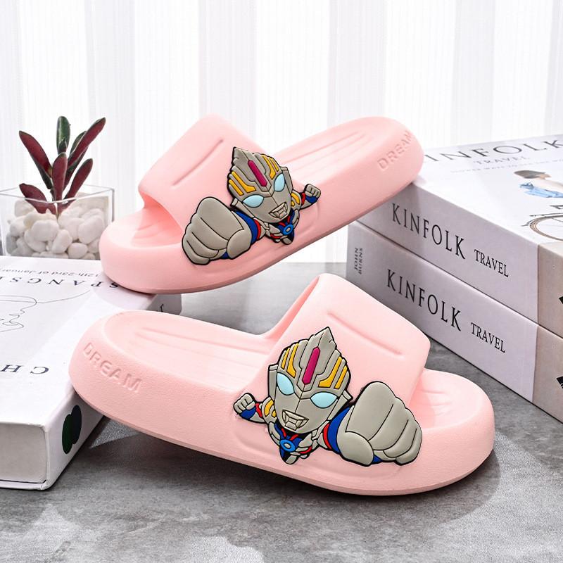 Детские летние тапочки Милый мультяшный дизайн Нескользящие Мягкие ЭВА Домашние тапочки Различные цвета