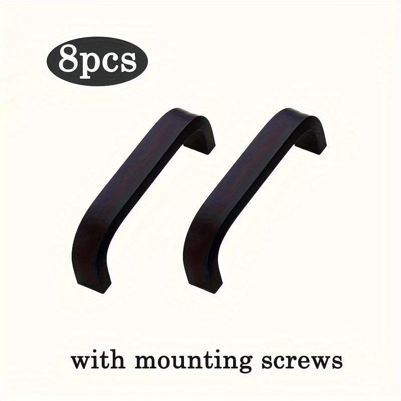 8 шт. Ручки для шкафов Ручки для ящиков, алюминиевые ручки для кухонных шкафов, современная фурнитура для кухонных и ванных комнат Шкаф с крепежными винтами