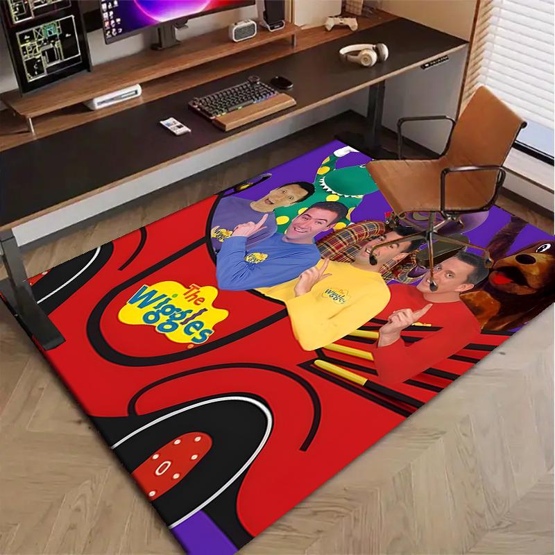 The Wiggles Polyester Carpet, Soft Indoor Mat for Office Chair, Living Room, Computer Desk - Decorative Home Office Rug Design