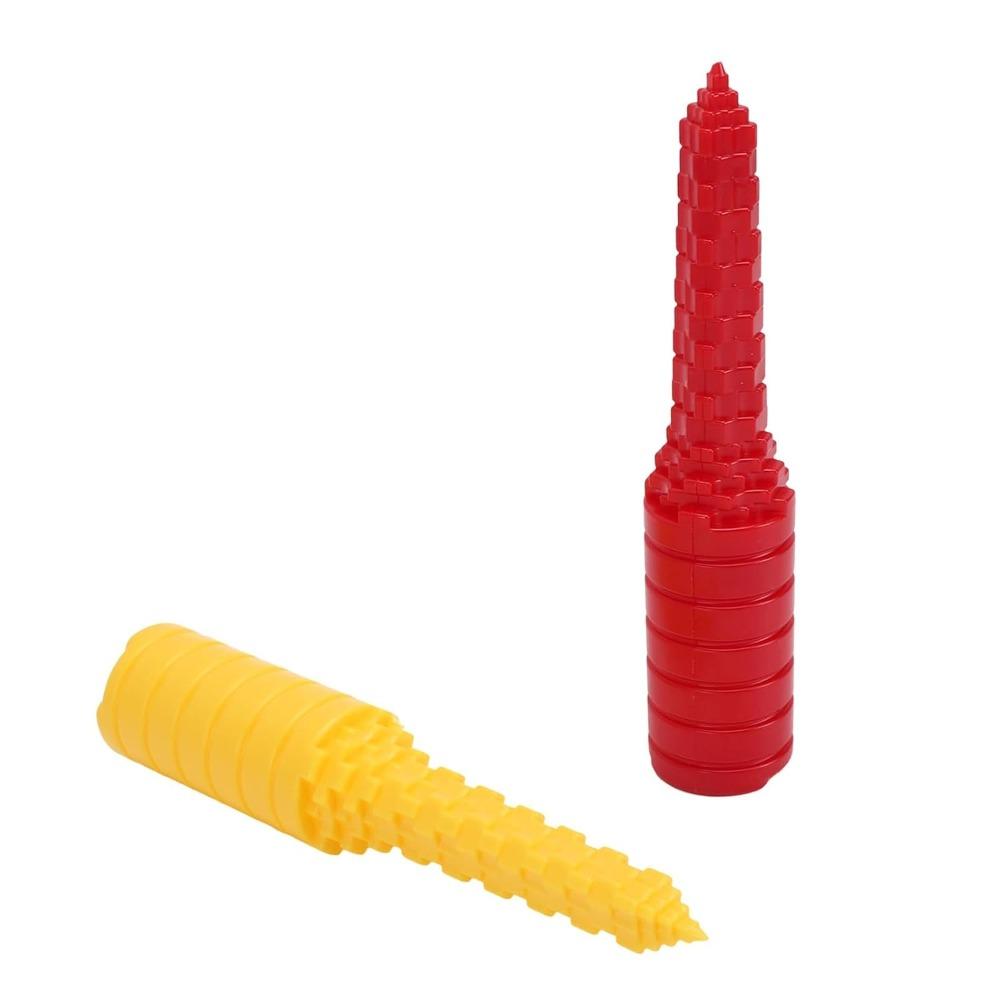 2 PCS Red Yellow Hot Dog Bun Drill Manual Operation Bun Perforator Bread Hole Puncher Home Kitchen