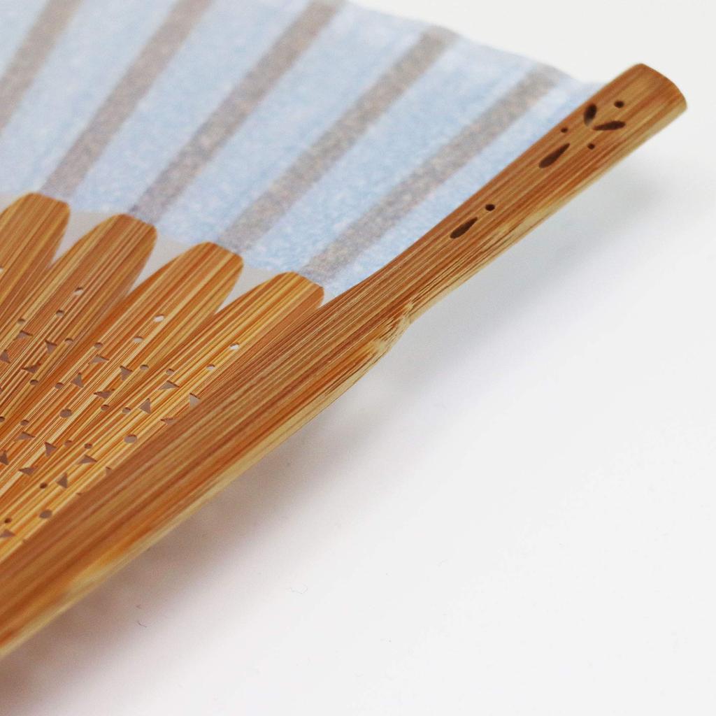 Fan Fan Set with Seasonal Iron Wire [Osaka Choseido] Fan, Women's, Fashionable, Business, Bag, Holder, Handkerchief, Flowers,