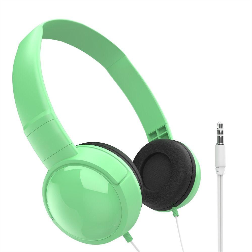 Adjustable 3.5mm Headset Over Ear Macaron Headphone Music Earbuds Wierd Headphones Computer