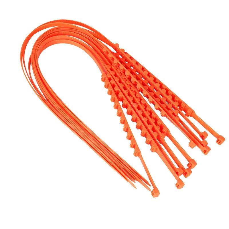 10 шт./20 шт. Противоскользящие цепи для снега для автомобильных шин, грузовиков, внедорожников, цепи для шин, зимние аварийные кабельные стяжки для колес, двухрядные зубья цепи