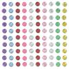100 6mm Multicolored Adhesive Round Rhinestones Multicolor