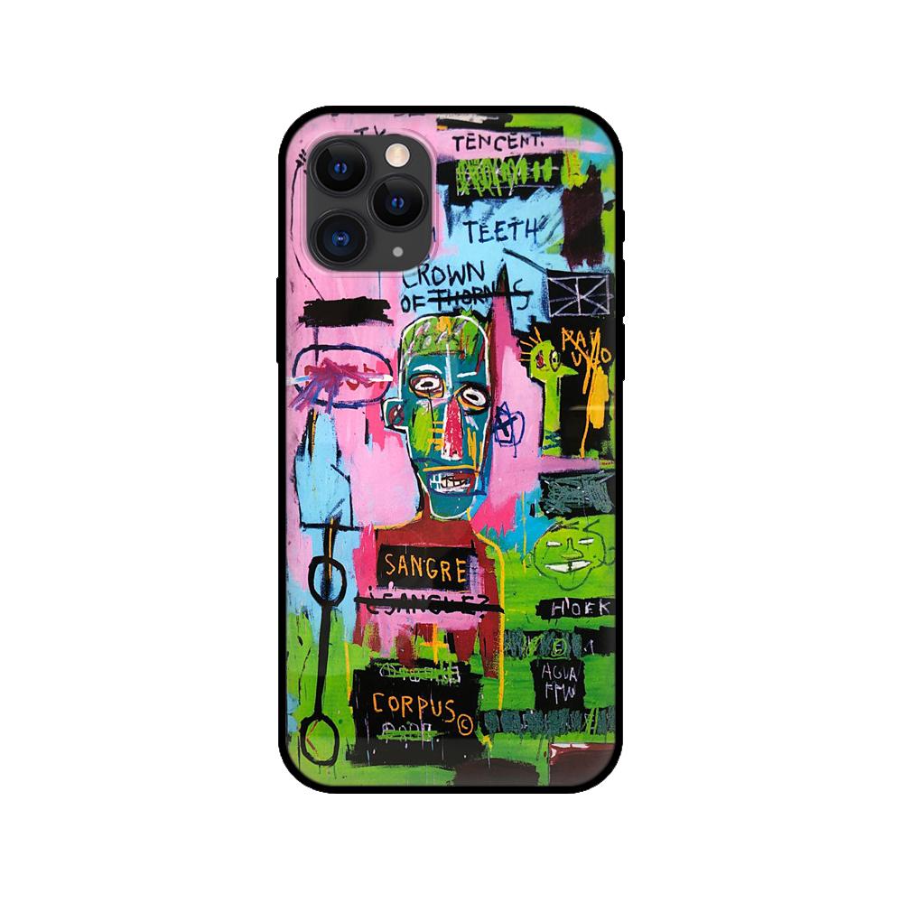 Черный чехол из ТПУ для iPhone 5 5S se 2020 6 6s 7 8 plus x 10 XR XS 11 12 13 mini pro MAX задняя крышка ins уличное граффити с рисунком