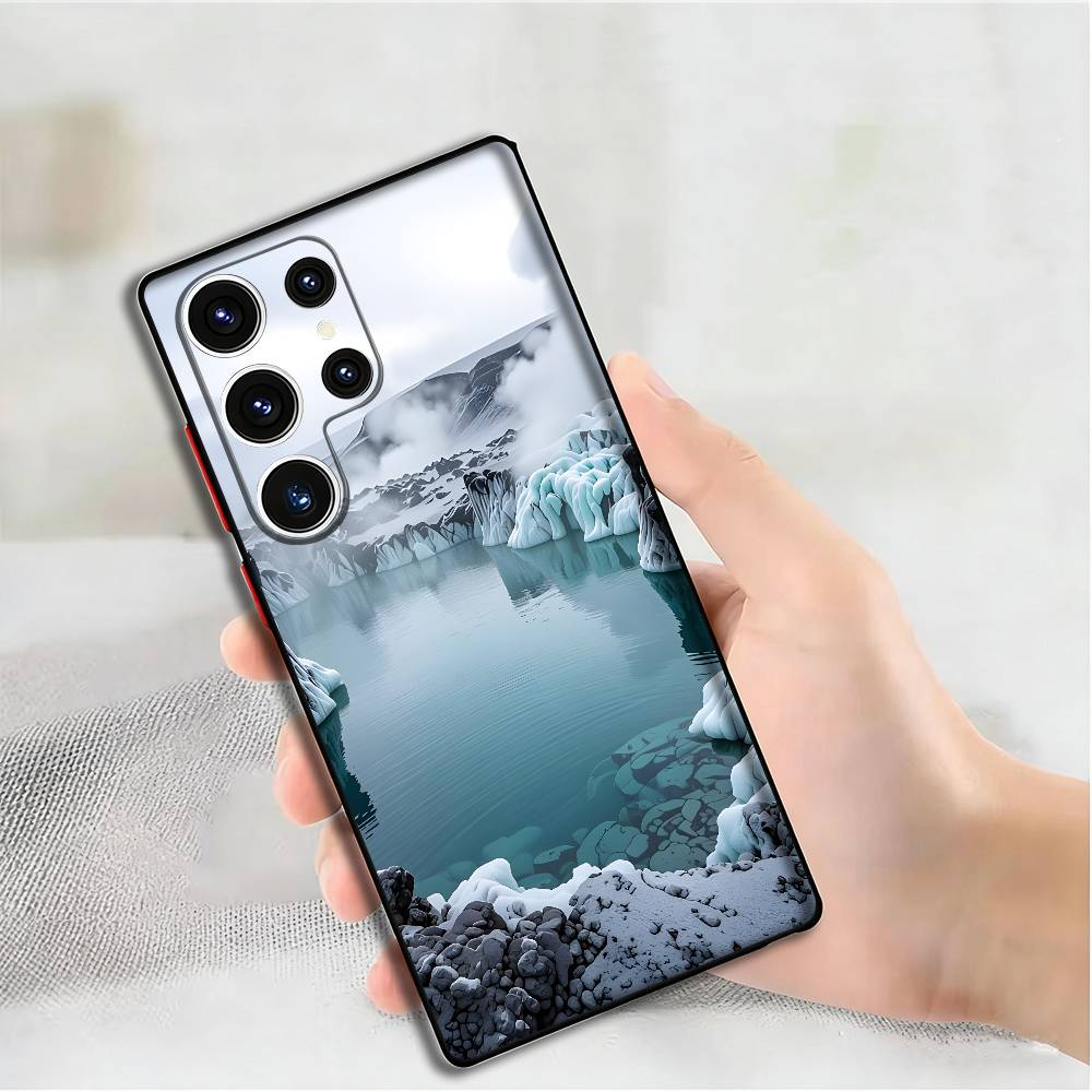 Красивый пейзаж Исландии Чехол для телефона Для Samsung S24,25,23,22,21,20 Plus Ultra 5G Lite Ударопрочный Чехол