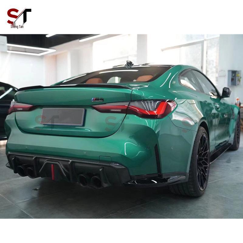 Carbon Fiber Rear Lip Diffuser with Lights for BMW M3 G80, M4 G82/G83