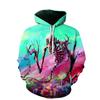 Осенние толстовки с 3D мультяшным принтом черепа, модные, повседневные, спортивные, с длинным рукавом, мужские толстовки с капюшоном
