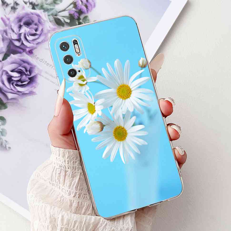 Чехол для Redmi Note 10 5G Модный Розовый Бант Мягкий Силикон ТПУ Задняя Крышка Для Xiaomi POCO M3 Pro 5G 6.5" Ударопрочные Чехлы для Телефона