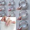 0.2g/1Jar Moonlight White Nail Powder Aurora Magic Mirror Chrome Pigment Duts High-Gloss Pearl Rubbing Powder for Nail Art Salon