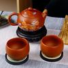 Fire Qilin raw ore color-changing purple clay pot handmade phoenix pot Xishi pot water bird call teapot well bar pot