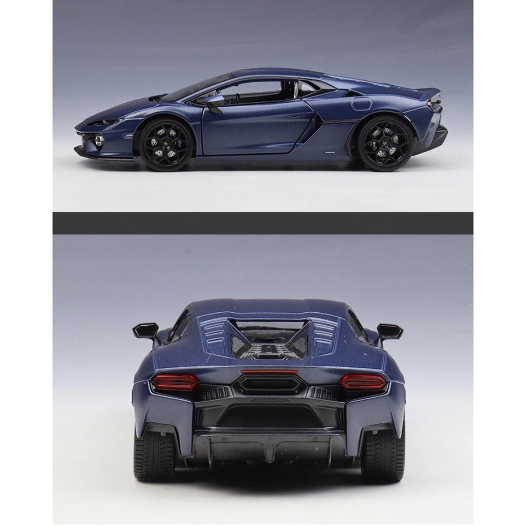 1/24 Lamborghini Temerario Сплав Спортивный Автомобиль Модель Литье под Давлением Металл Трековые Гоночные Машины Модель Автомобиля Симуляция Коллекция Подарок для Детей