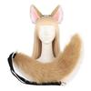 Furry Fox Ear Headband Plush Tail Set Cosplay Costume Anime Convention Outfit Game Theme Accessory