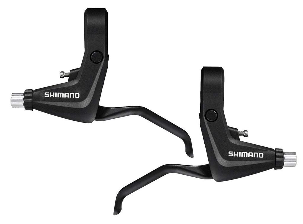 SHIMANO Рычаг тормоза черный левый и правый набор рычагов 2 пальца EBLT4000PAL ALIVIO (ТРЕККИНГ) BL-T4000-P