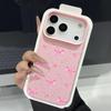Чехол для iPhone 18 Pro Max с принтом бантов, кожаная текстура, силиконовая крышка для iPhone 17 16 15 14 13 Pro Max 16E 17E