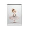 Różowa Balerina - Tańcząca Elegancja Różowa Balerina - Tańcząca Elegancja, 50X70 Cm, Bez Ramy, Papier Matowy 230 Gsm