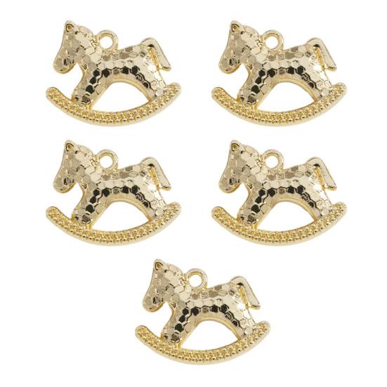 5 шт. Подвеска-шарм из цинкового сплава в виде лошади, Металлическое гальваническое покрытие, Шарм-подвеска в виде лошади, Аксессуары для украшения, DIY брелок, Ювелирные изделия, Серьги, Браслет, Ожерелье, Подвеска