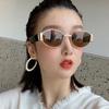 Женские солнцезащитные очки, овальные металлические солнцезащитные очки, мужские и женские модные солнцезащитные очки