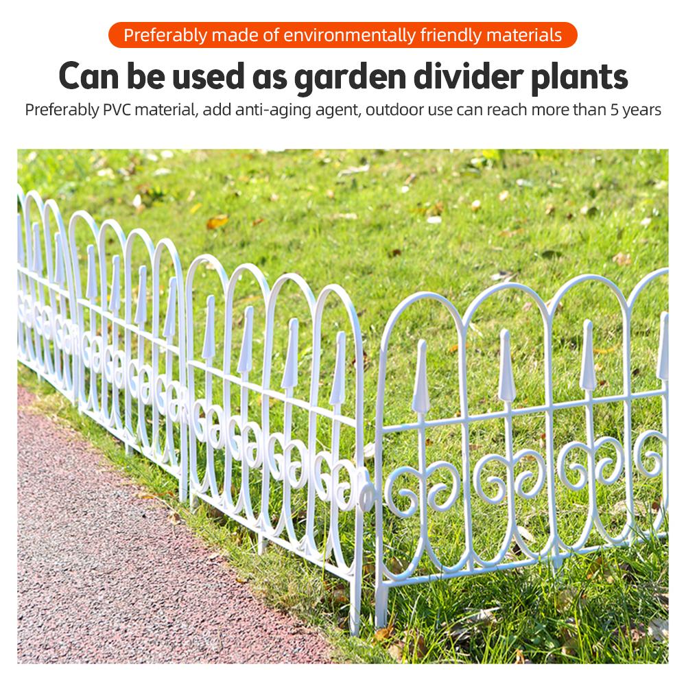 Декоративная вставка для садового забора, 6 шт., нержавеющий пластиковый садовый забор, окантовка газона, клумбы
