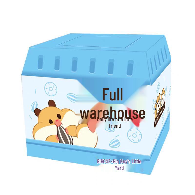 Модная игровая фигурка-брелок RIBOSE, слепой бокс, пушистый плюшевый хомяк