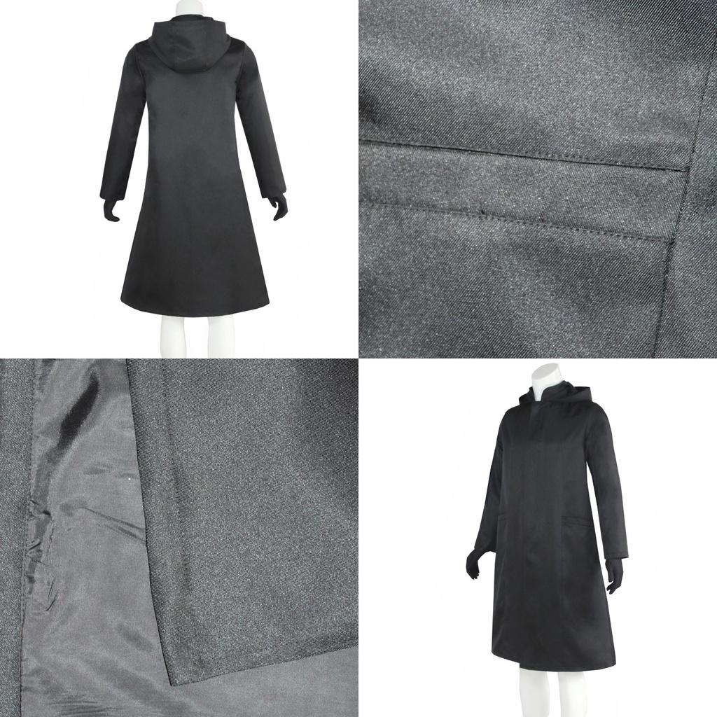 Костюм Босса Игры в кальмара, Костюм Фронтмена, Черная куртка, Пальто, Наряд для Хэллоуина