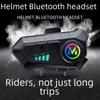 Водонепроницаемая мотоциклетная Bluetooth-гарнитура для шлема со встроенным внешним блоком и длительным временем работы аккумулятора