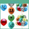 Inch Minecraft Pixel Birthday Latex Balloon Party Decoration For Kids Fun Celebration**