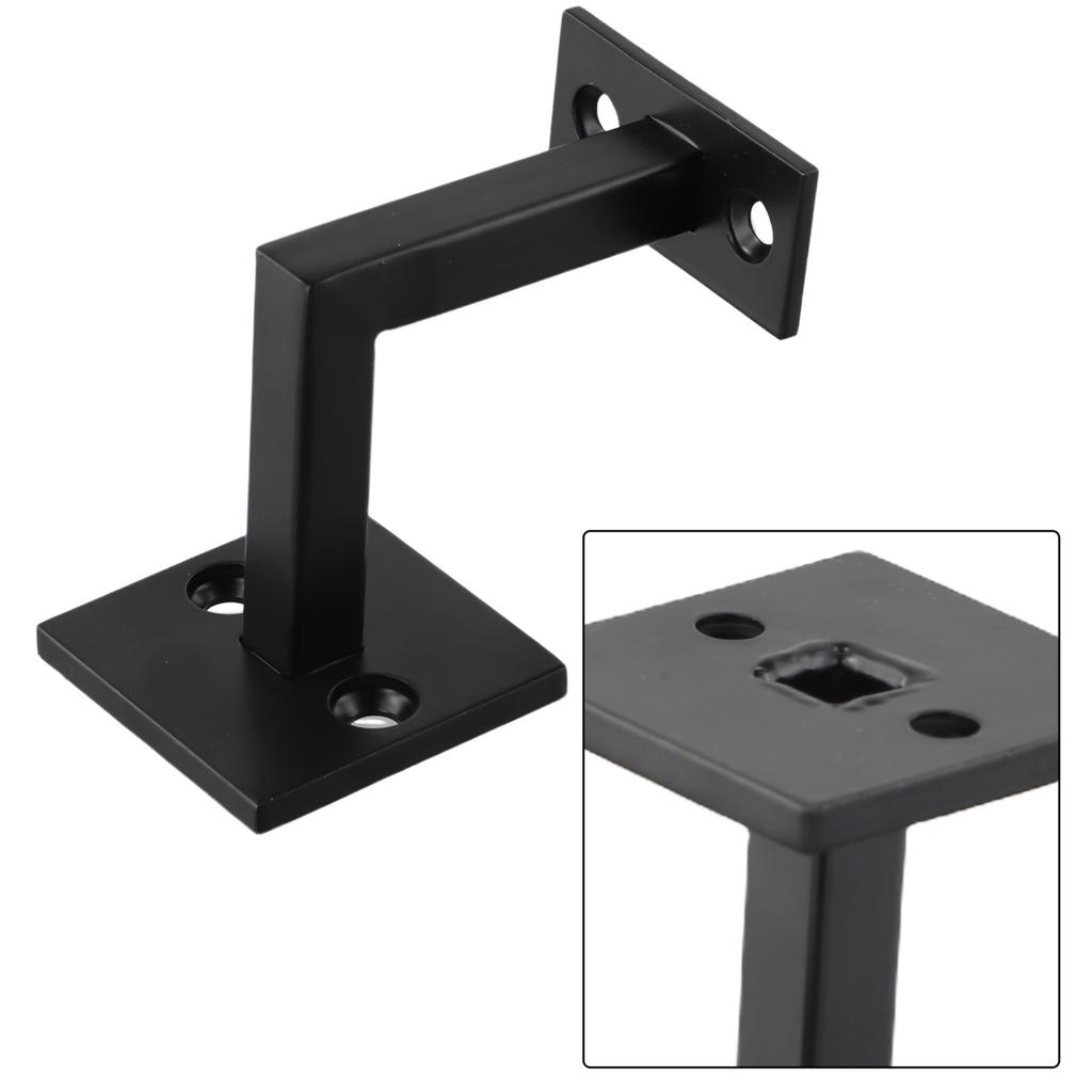 Stair Handrail Bracket Bannister Wall Support Black Hand Rail Balustrade  Support Household Mounting Staircase Bracket Accessori