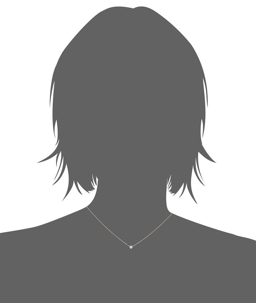 ESTELLE Ожерелье с аквамарином, камнем марта, из розового золота 18 карат [Веб-эксклюзив] (0351-9585-0017-0000)