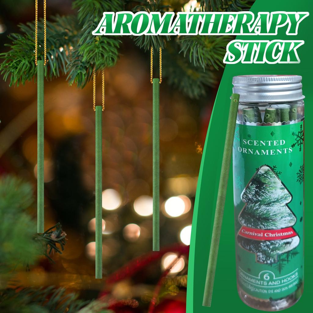 Household Aromatherapy Accessories With Hooks: 1 Bottle Of Wooden Aromatherapy Stick (6 Pieces In Total)