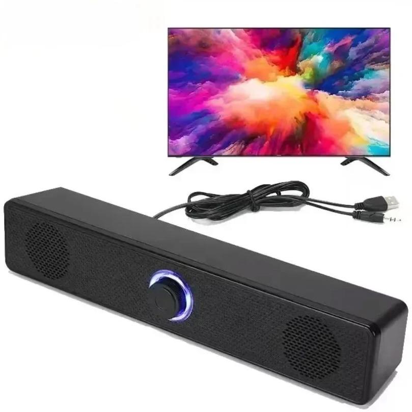 Беспроводная Bluetooth и ПК Саундбар Проводной Динамик Питание от USB Саундбар для Телевизора ПК Ноутбука Игр Домашний Кинотеатр Система Объемного Звука