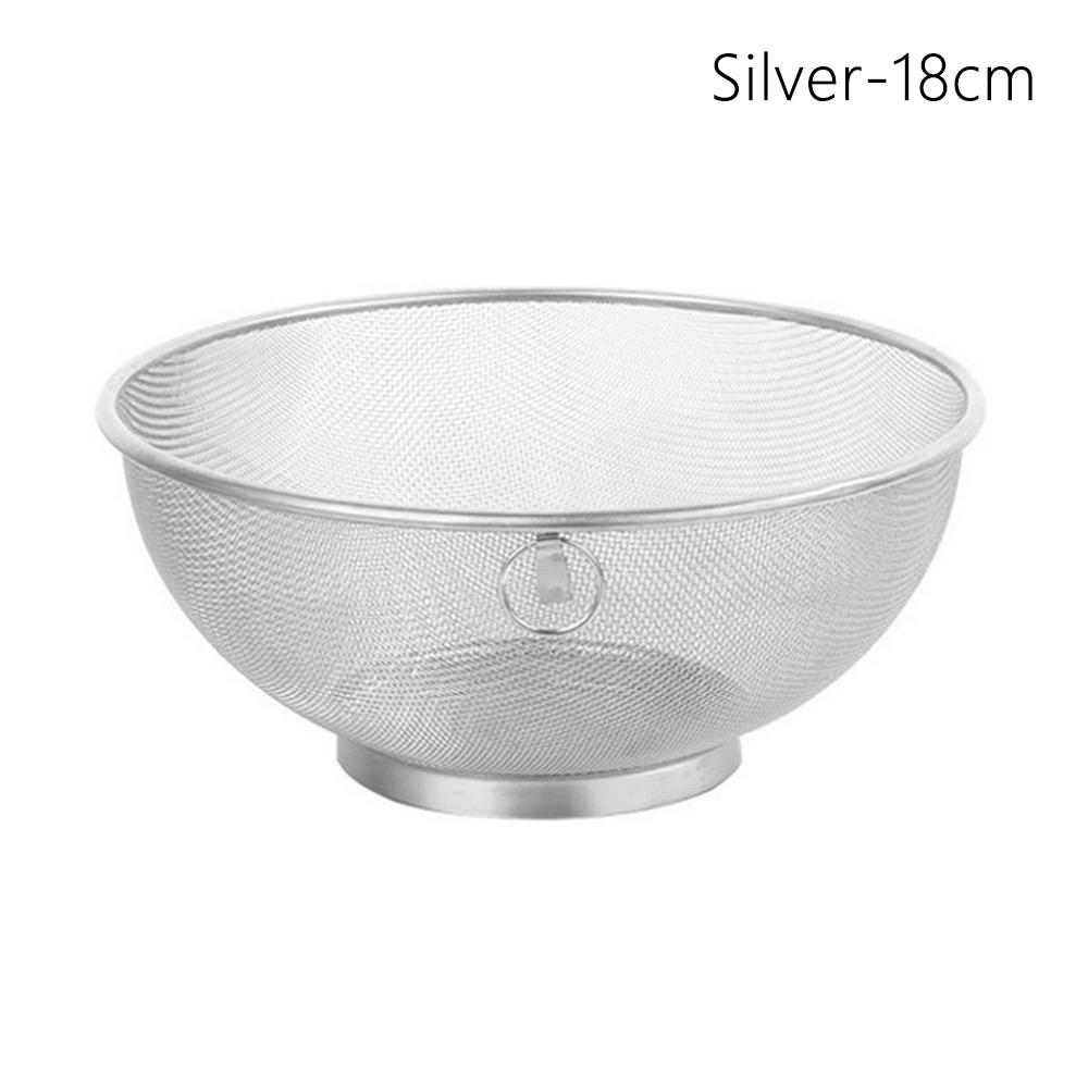 Stainless Steel Mesh Colander Multi-function Washing Rice Bowl New Strainer Basket