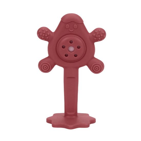 Детская погремушка, игрушка для прорезывания зубов, погремушка из пищевого силикона для младенцев, удобная для захвата, чистая, развивает моторику, развивает сенсорные навыки у малышей