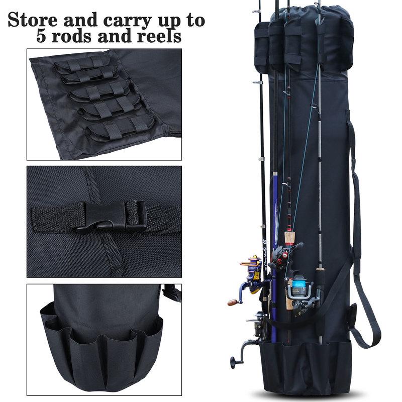 Fishing Bag 120cm Convenient High Capacity Fishing Rod Bag Black/green Fishing Bag Outdoor Sports Fishing