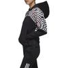 adidas Куртка с капюшоном и цветным принтом в виде блоков, женская, черная GN5672